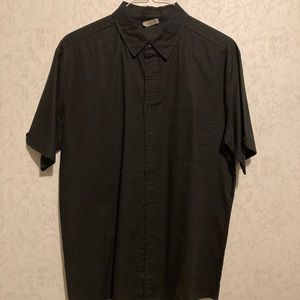 Aimeilgot Short Sleeve Shirt. Linen Casual Button Down Tee Spread Collar